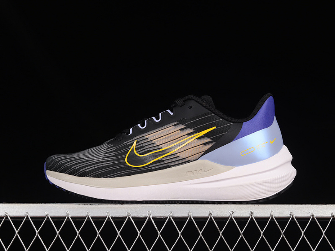 Unbranded [DD8686-003]-[AIR WINFLO 9 BLACK/OFF NOIR/LAPIS/YELLOW OCHRE]-[MAN:39-45], photo 1
