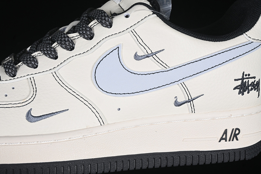 Nike [XZ6188-630]-[AIR FORCE 1 07 LOW WHITE/GREY/BLACK]-[WOMAN:36-39]-[MAN:40-45] - Image 8