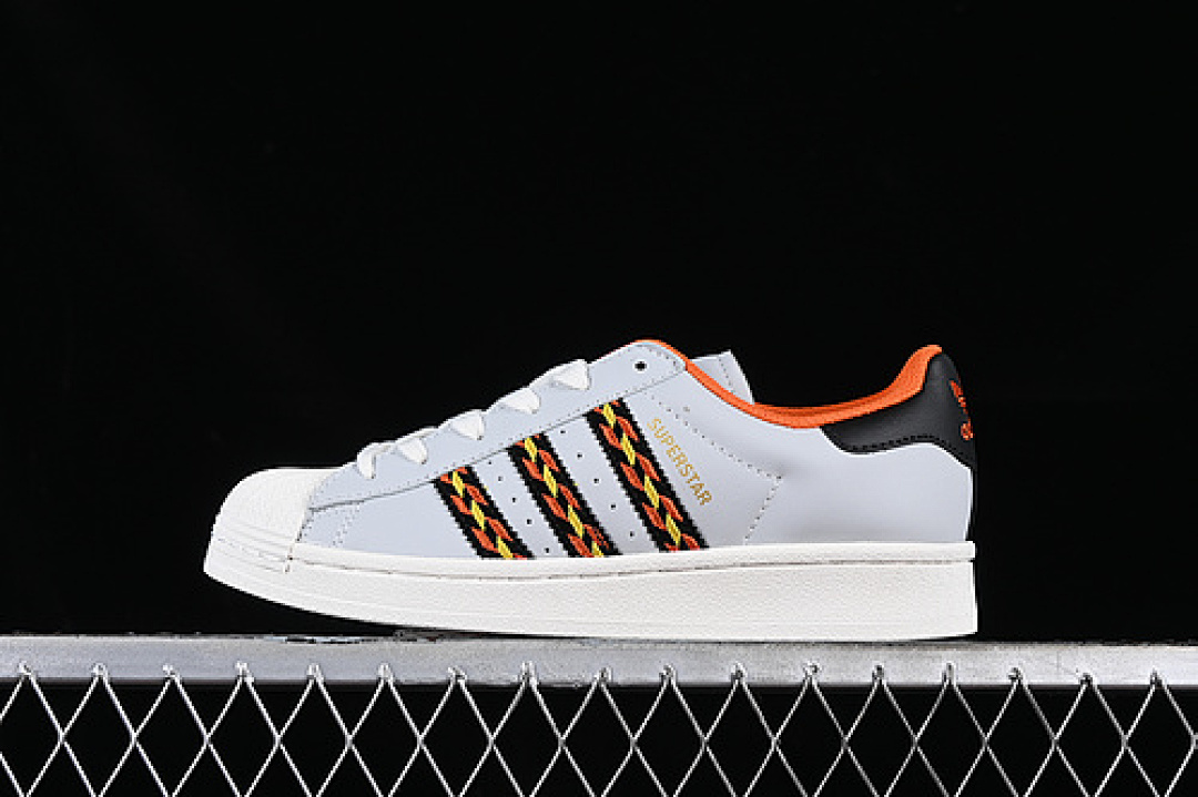 Adidas SUPERSTAR WHITE/BLACK/GREY/ORANGE · HR1433, photo 1