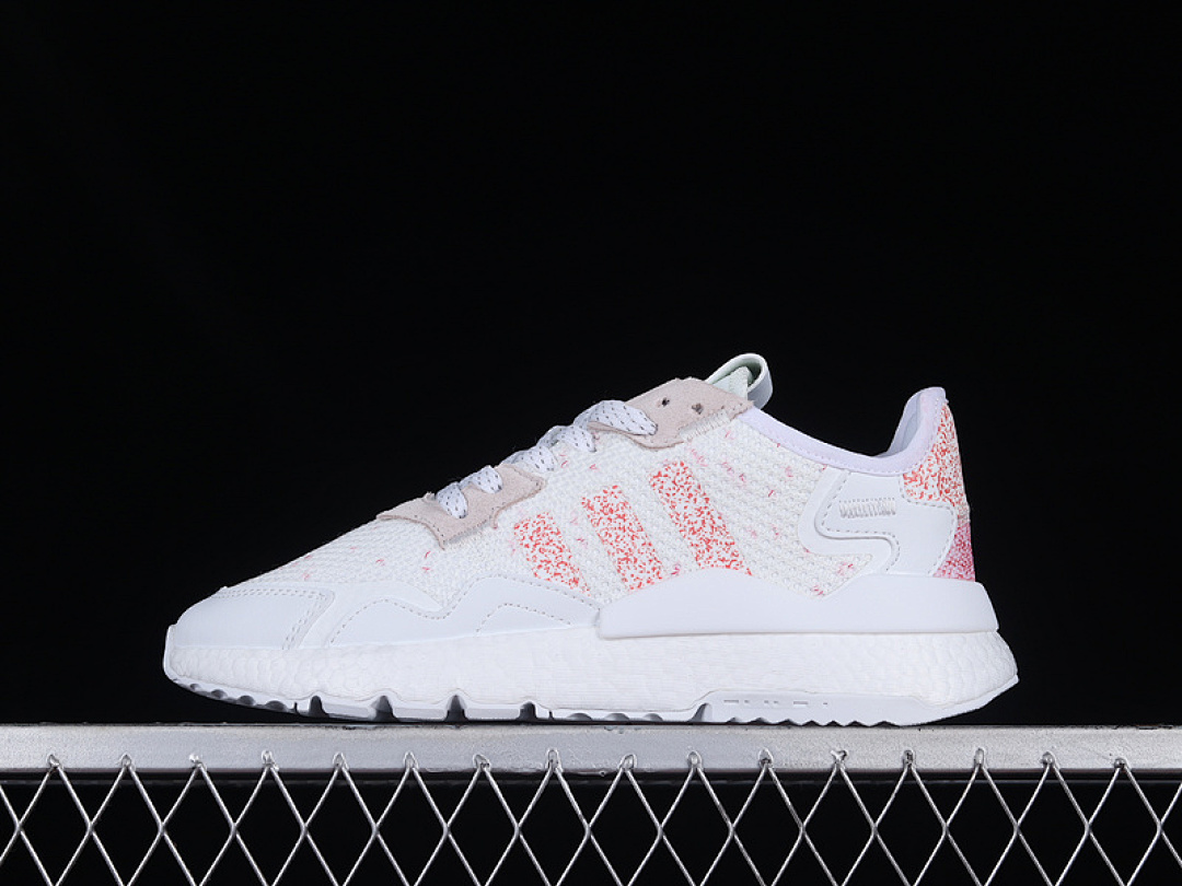 NITE JOGGER BOOST SHOES CLOUD WHITE/LIGHT GREY/RED · CG6206, photo 1