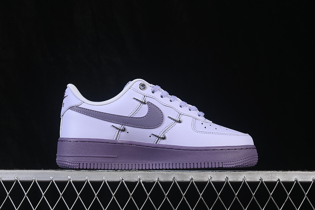 Nike [IX5253-555]-[AIR FORCE 1 07 LOW CASUAL SNEAKERS PURPLE/PURPLE]-[WOMAN:35.5-39]-[MAN:40-45] - Image 16