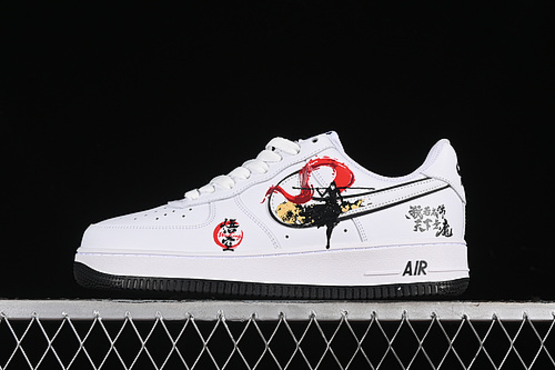 Nike [DV0788-301]-[AIR FORCE 1 07 LOW WU KONG WHITE/BLACK/RED]-[WOMAN:36-39]-[MAN:40-45], photo 1