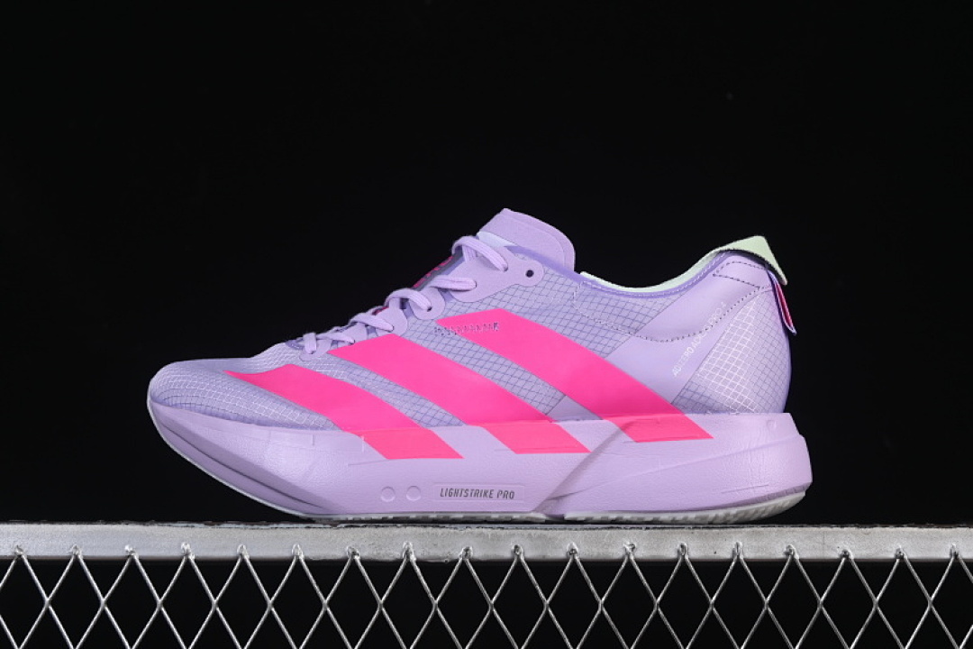 Adidas [JR4947]-[ADIZERO ADIOS PRO 4 POWDER PLUM/SHOCK PINK/DASH GREY]-[WOMAN:36-39]-[MAN:40-46] - Image 2