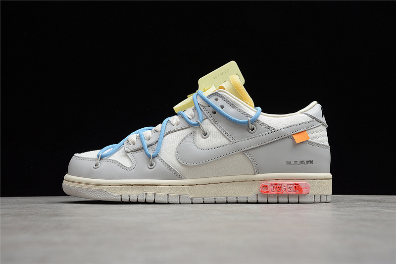 Off-White Nike OW X SB DUNK LOW LIGHT GREY/BLUE/WHITE · DM1602-115, photo 1