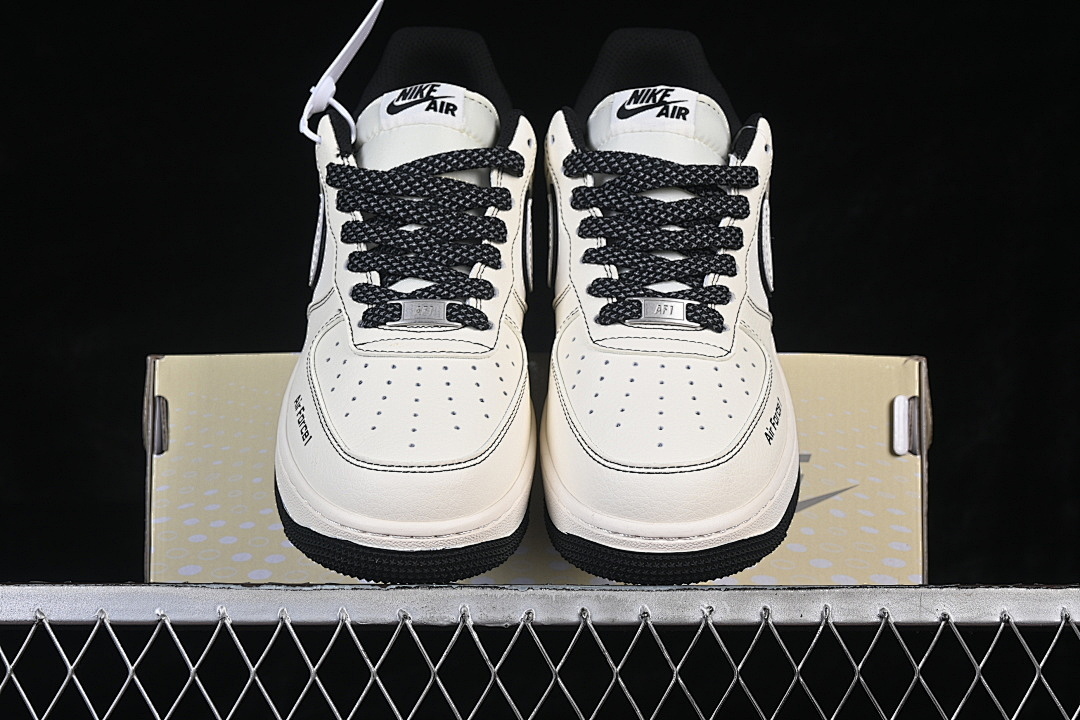 Nike [JP8028-060]-[AIR FORCE 1 07 LOW CASUAL SNEAKERS WHITE/BLACK]-[WOMAN:36-39]-[MAN:40-45] - Image 12