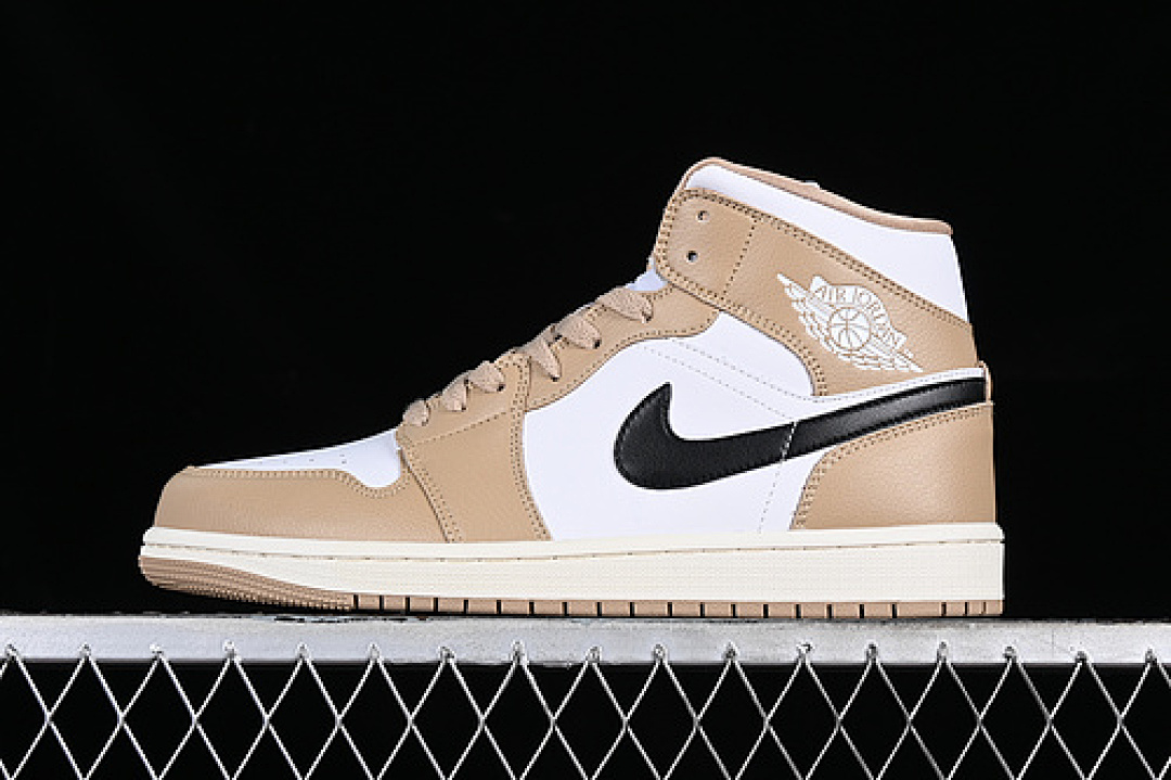 Jordan [BQ6472-103]-[WMNS AIR JORDAN 1 MID DESERT SAIL/BLACK/DESERT]-[WOMAN:36-39]-[MAN:40-46], photo 1