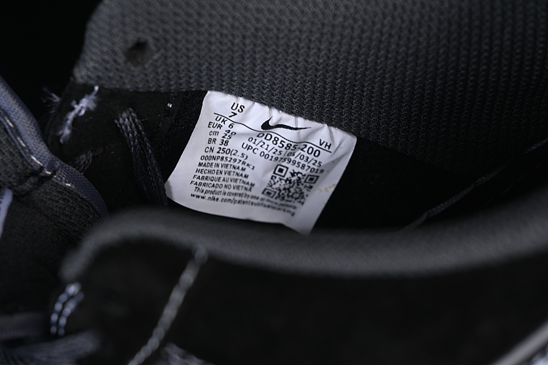 Nike [DD8585-200]-[AIR FORCE 1 07 LOW CASUAL SNEAKERS BLACK/DARK GREY]-[WOMAN:36-39]-[MAN:40-45] - Image 5