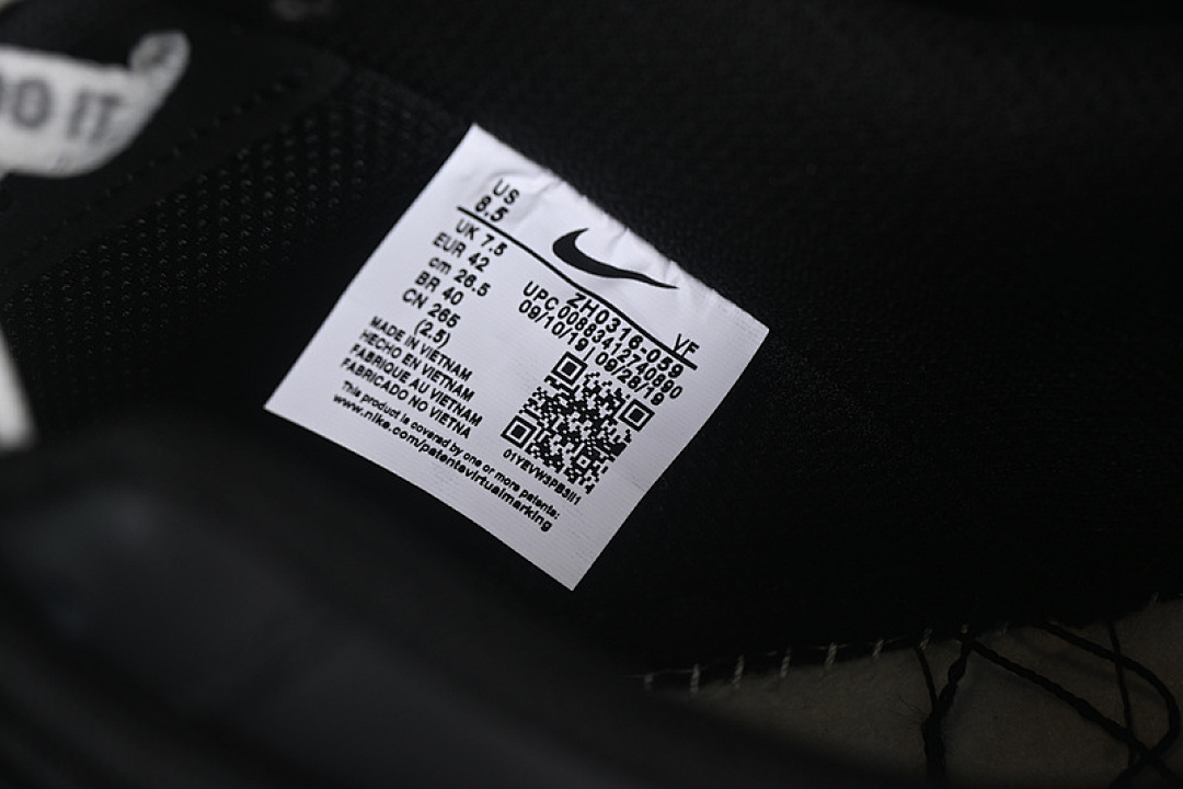 Nike [ZH0316-059]-[AIR FORCE 1 07 LOW OFF BLACK/WHITE]-[WOMAN:36-39]-[MAN:40-45] - Image 7