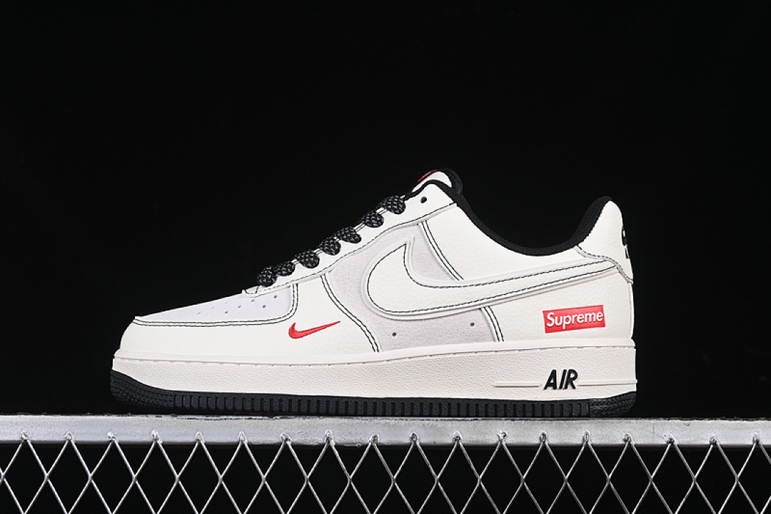 Nike [BB7518-012]-[AIR FORCE 1 07 LOW SUPREME WHITE/BLACK]-[WOMAN:36-39]-[MAN:40-45], photo 1