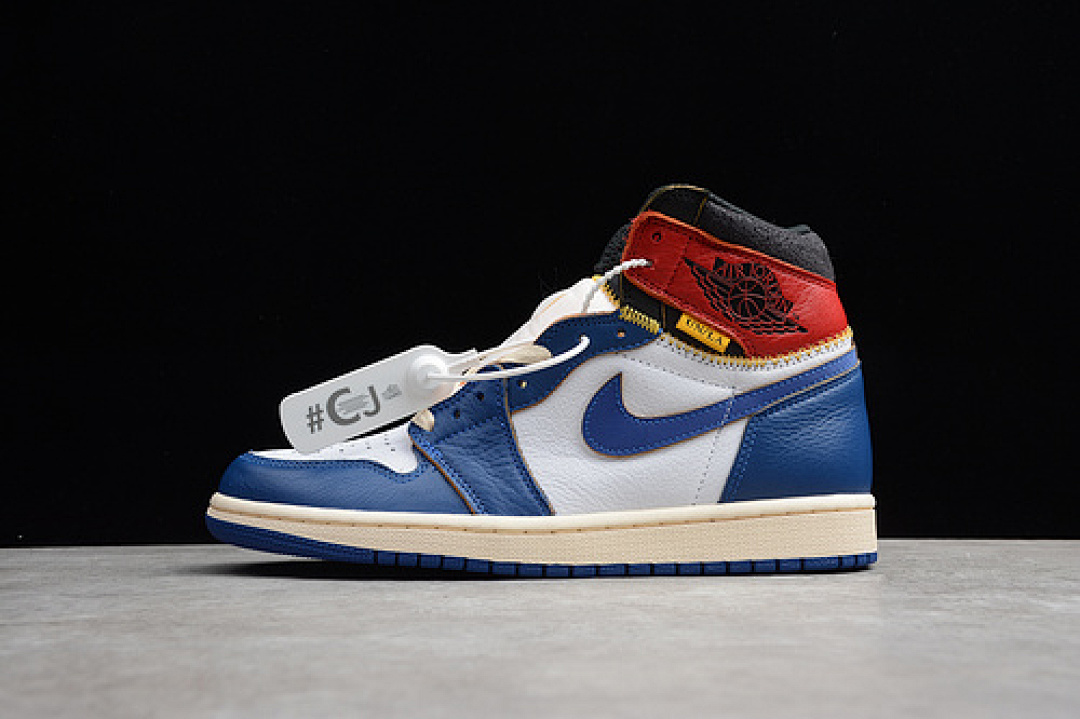 Jordan [BV1300-146]-[AIR JORDAN 1 RETRO HIGH NRG/UN WHITE/STORM BLUE-VARSITY (RED]), photo 1