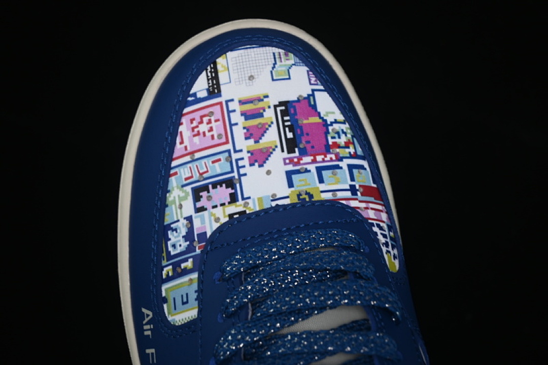 Nike [KJ1688-009]-[AIR FORCE 1 07 LOW WHITE/BLUE]-[WOMAN:36-39]-[MAN:40-45] - Image 10