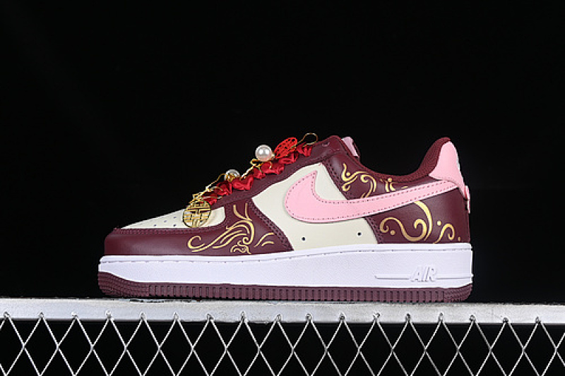 Nike Nike AIR FORCE 1 07 LOW WEDDING SAIL/NIGHT MAROON/MEDIUM SOFT PINK · FD9925-161, photo 1