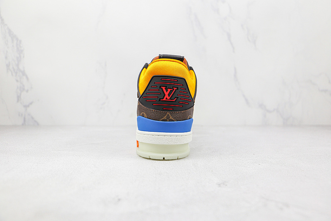 Louis Vuitton [L*V 2020 TRAINER SHOES BROWN/BLUE/WHITE-YELLOW]-[MAN:39-45] - Image 10