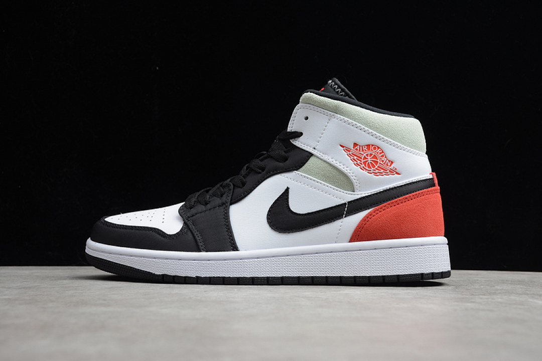 Jordan [852542-100]-[AIR JORDAN 1 MID SE RED BLACK TOE WHITE/BLACK/RED]-[UNISEX:36-47.5], photo 1