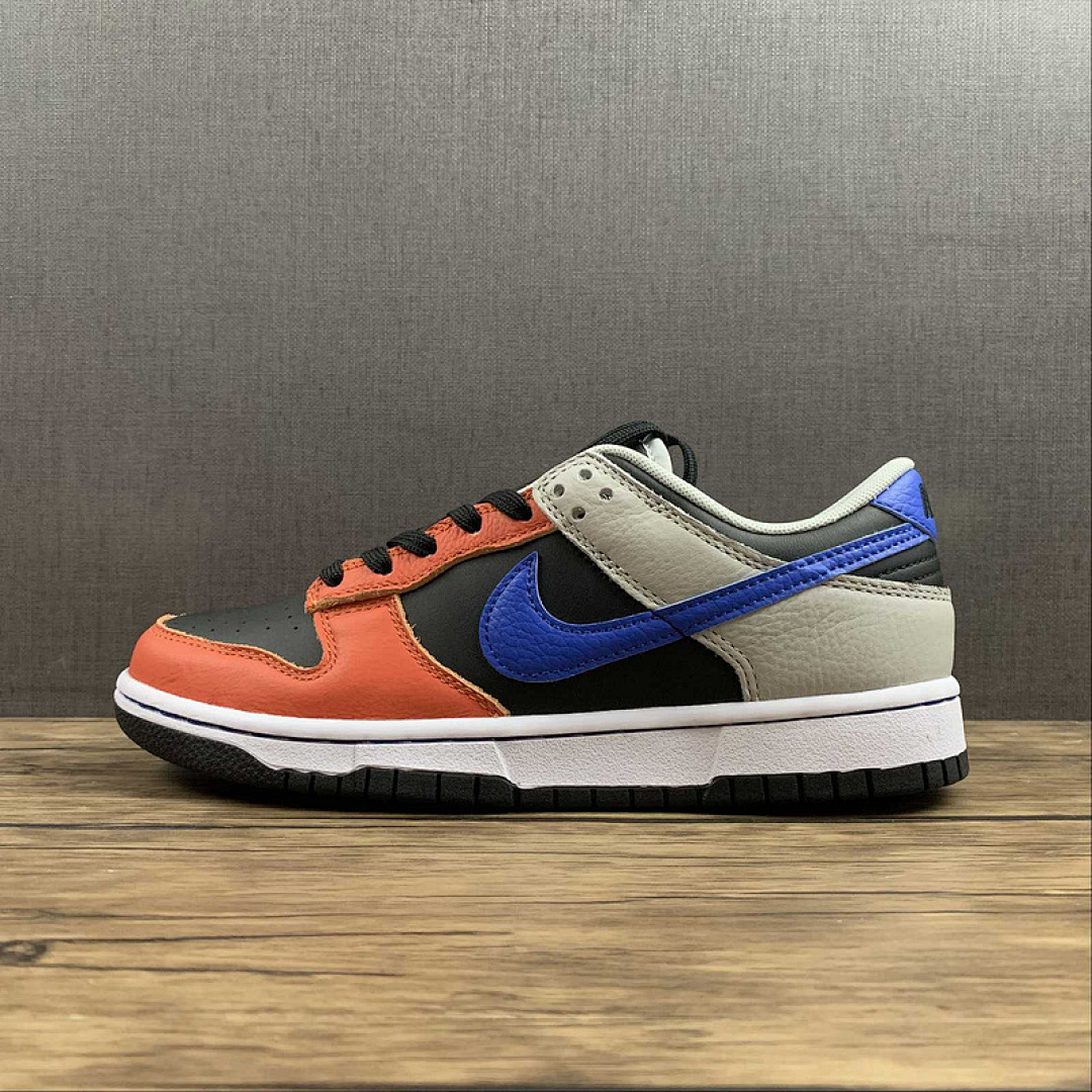 Fear of God Nike NBA X SB DUNK LOW EMB 75TH ANNIVERSARY KNICKS BLACK/RACER BLUE/GREY FOG/ORANGE · DD3363-002, photo 1