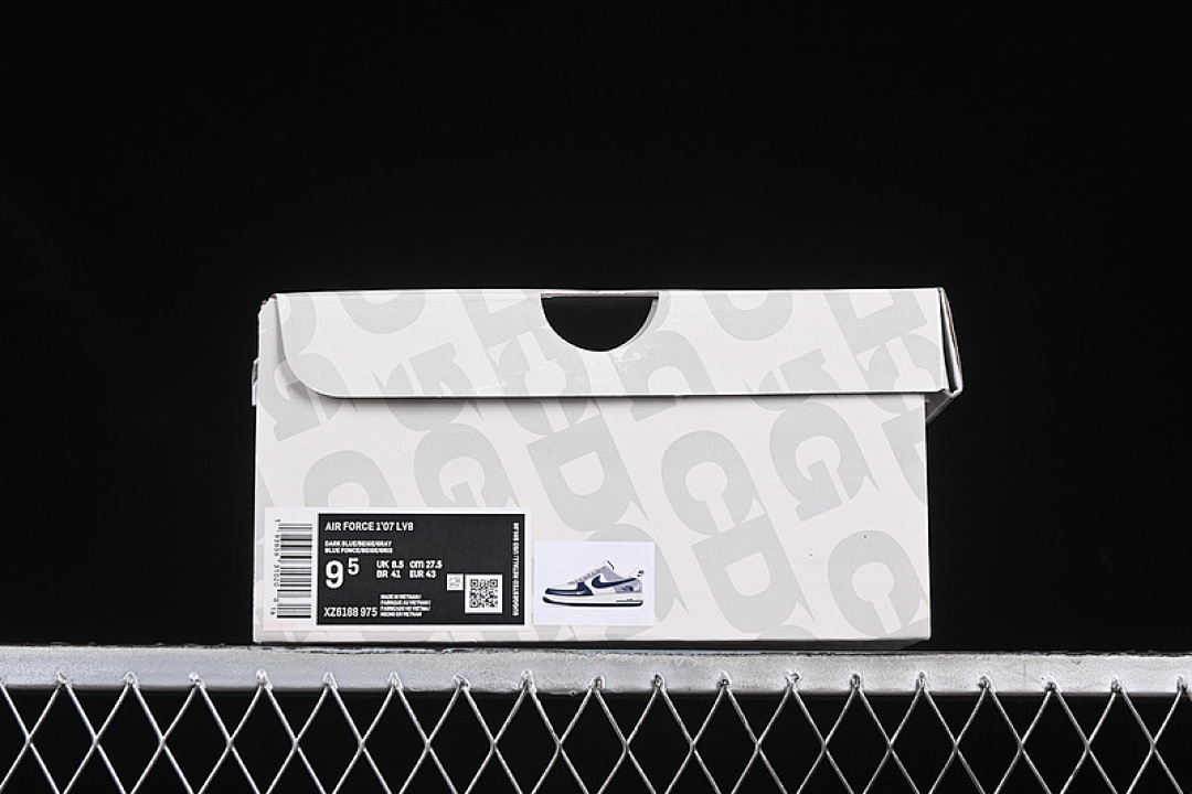 Nike [XZ6188-975]-[AIR FORCE 1 07 LOW WHITE/GREY/BLUE]-[WOMAN:36-39]-[MAN:40-45] - Image 12