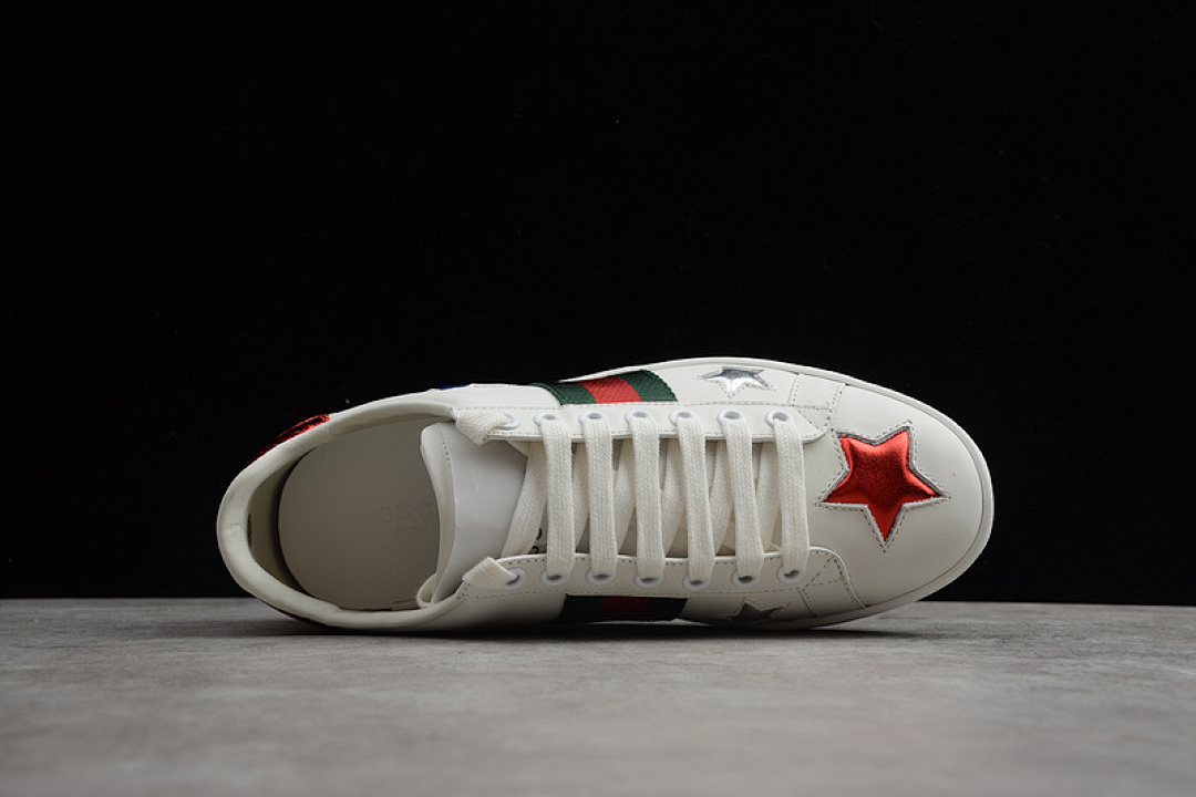 Gucci [GU*CCI ACE EMBROIDERED LOW-TOP SNEAKER WHITE/BLUE/RED]-[WOMAN:35-39]-[MAN:40-44] - Image 13