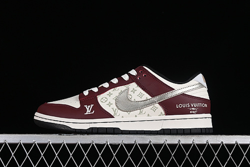 Louis Vuitton Nike LOUIS VUITTON DUNK LOW SB WHITE/RED/SILVER · FC1688-188, photo 1