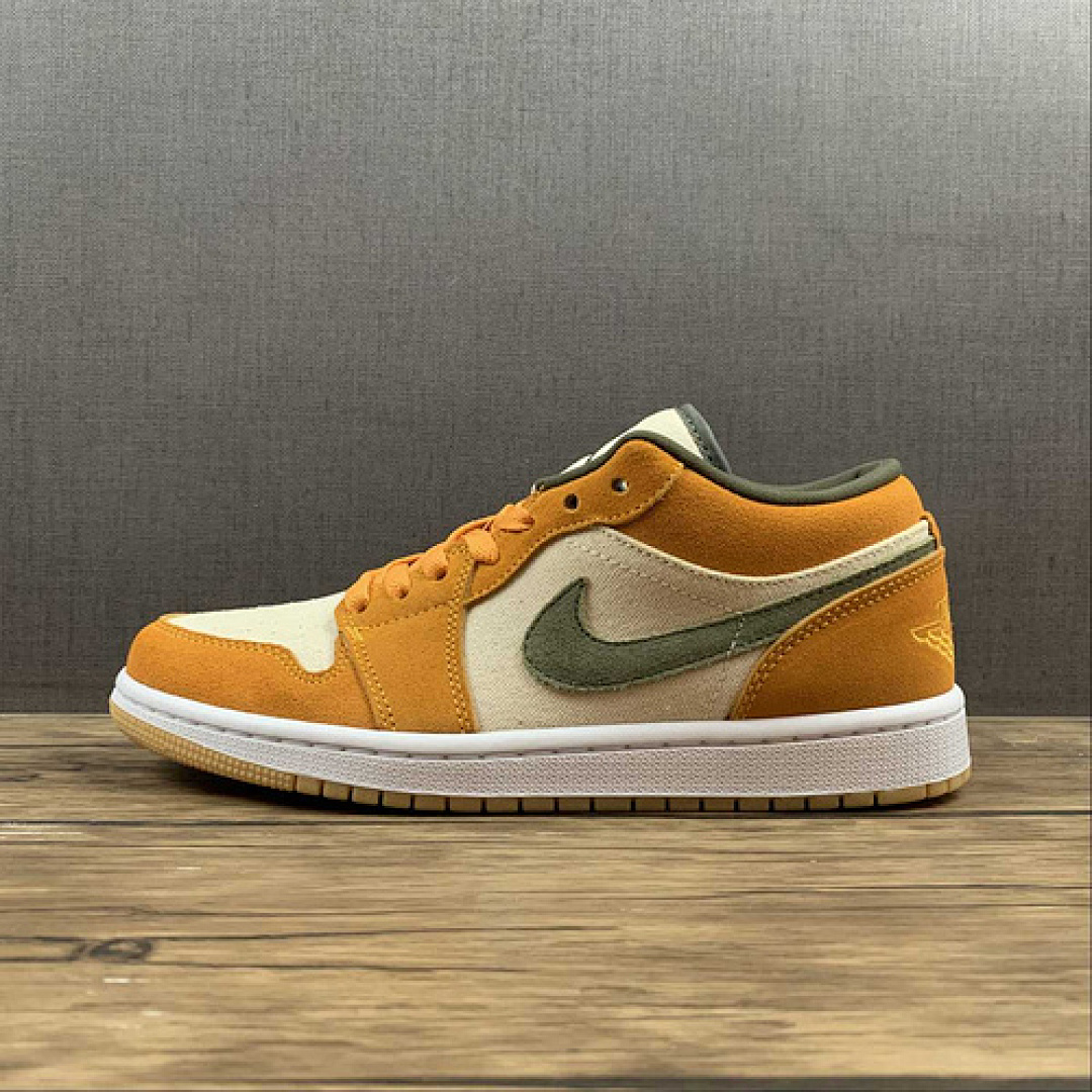 Jordan [DH6931-102]-[AIR JORDAN 1 LOW YELLOW/WHITE/GREY]-[WOMAN:36-39]-[MAN:40-47.5], photo 1