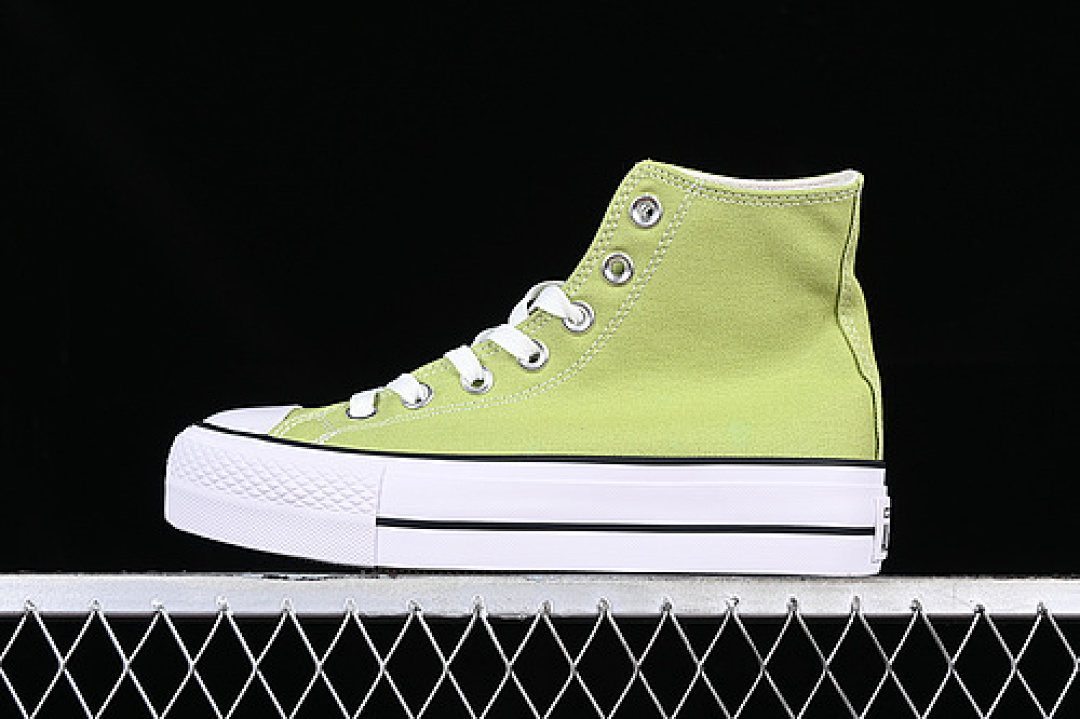 Converse [A06137C]-[CONVERSE ALL STAR LIFT WHITE/BLACK/GREEN]-[WOMAN:35-40], photo 1