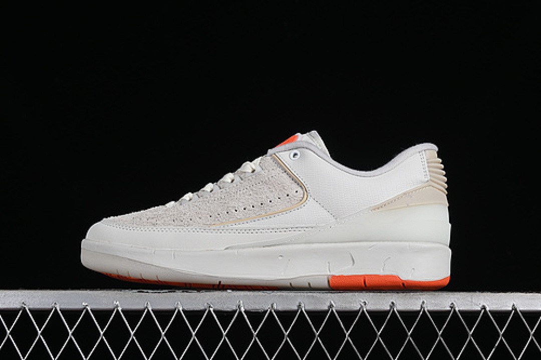 Jordan [DV7128-110]-[SHELFLIFE X AIR JORDAN 2 LOW WHITE/SAIL/LIGHT BONE/BRIGHT MANDARIN][UNISEX:36-46], photo 1