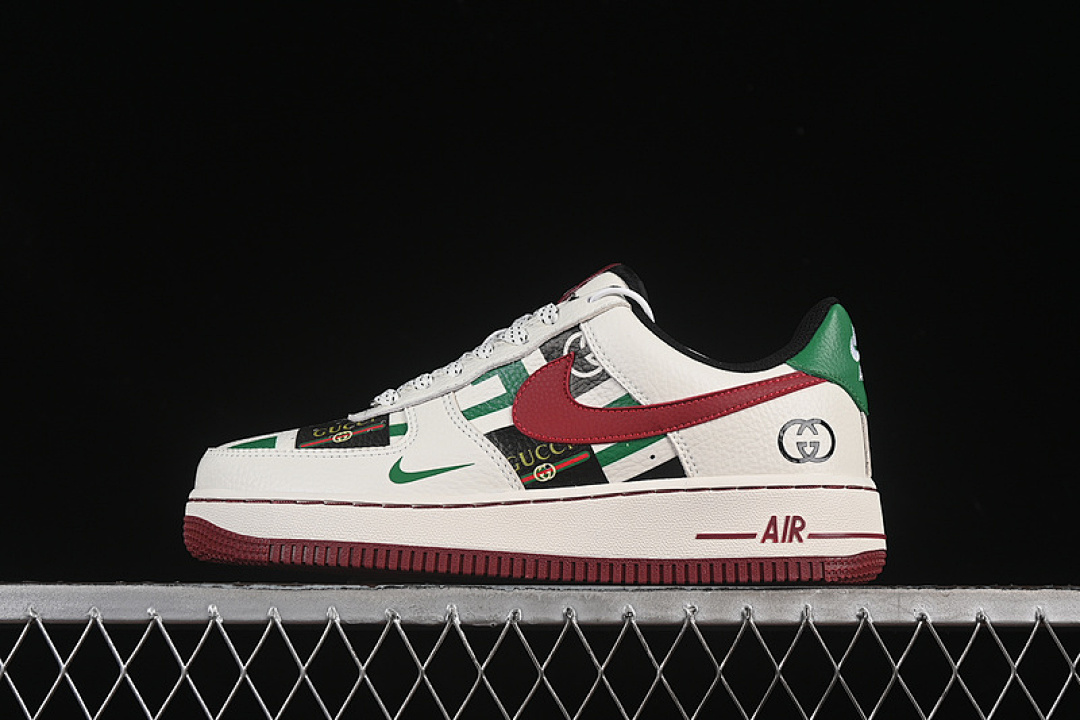 Nike [LW9279-012]-[AIR FORCE 1 07 LOW WHITE/RED/GREEN]-[WOMAN:36-39]-[MAN:40-45] - Image 2