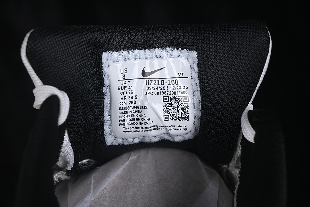 Nike [II7210-100]-[AIR ZOOM PEGASUS 42 BREATHABLE SHOES GREY/WHITE/BLACK]-[WOMAN:39]-[MAN:40-45] - Image 5