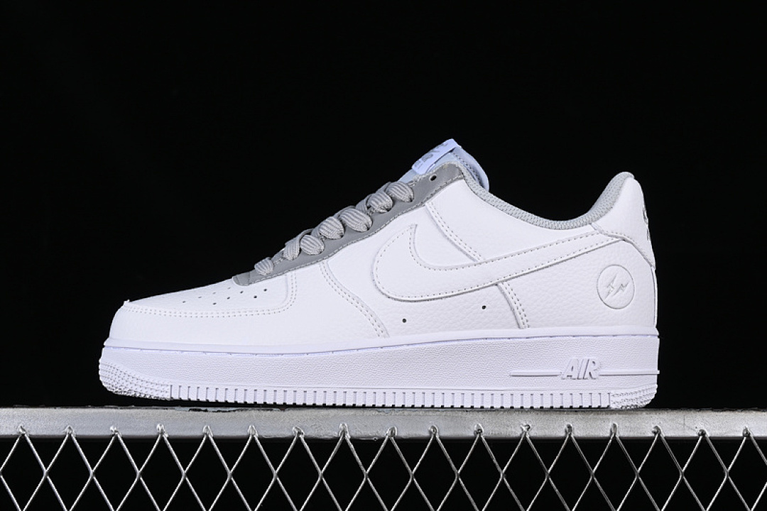 Nike [TT0801-605]-[FRAGMENT DESIGN AIR FORCE 1 07 LOW WHITE/GREY]-[WOMAN:36-39]-[MAN:40-45], photo 1