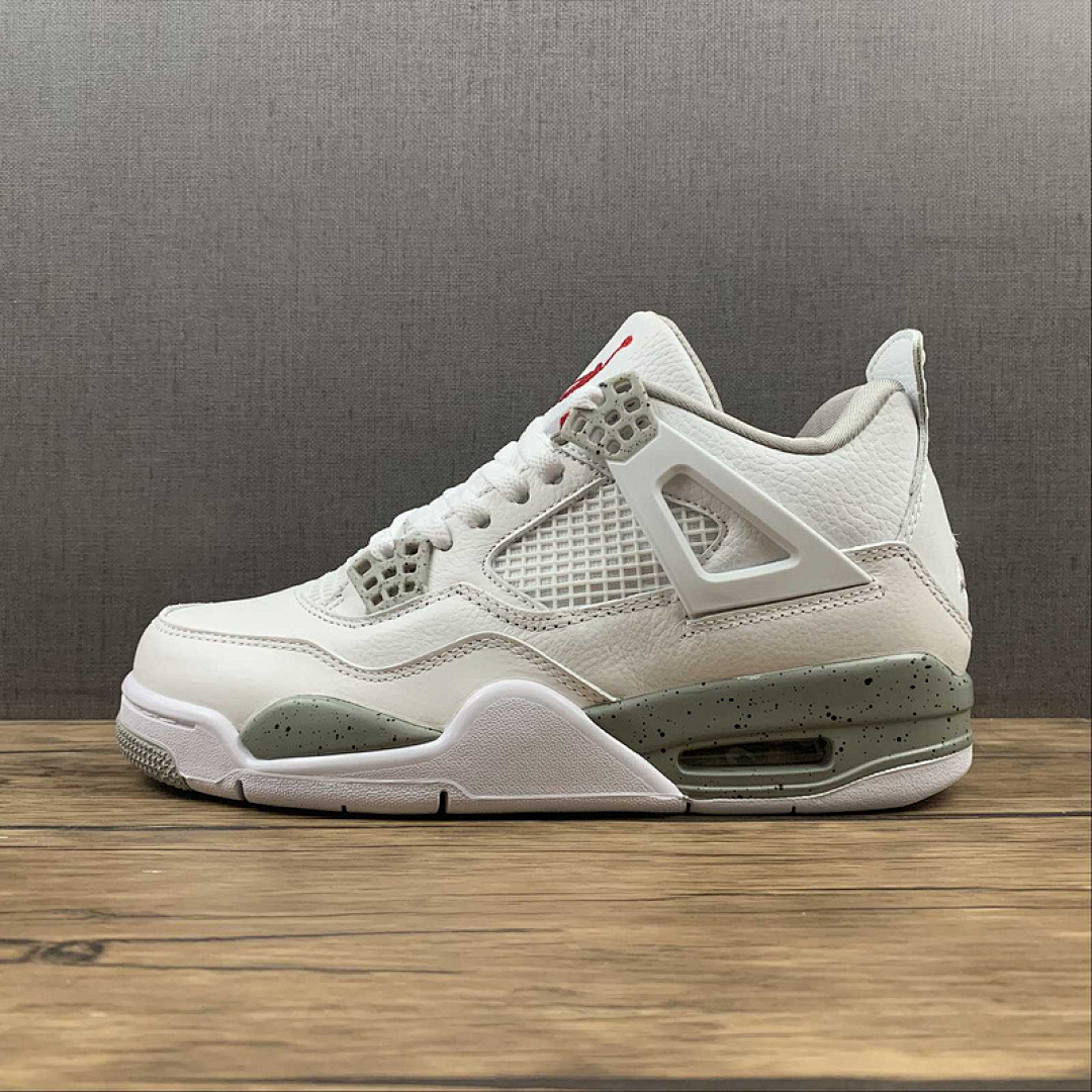 Jordan [CT8527-100]-[AIR JORDAN 4 RETRO WHITE OREO WHITE/TECH GREY/BLACK/FIRE RED]-[UNISEX:36-46], photo 1