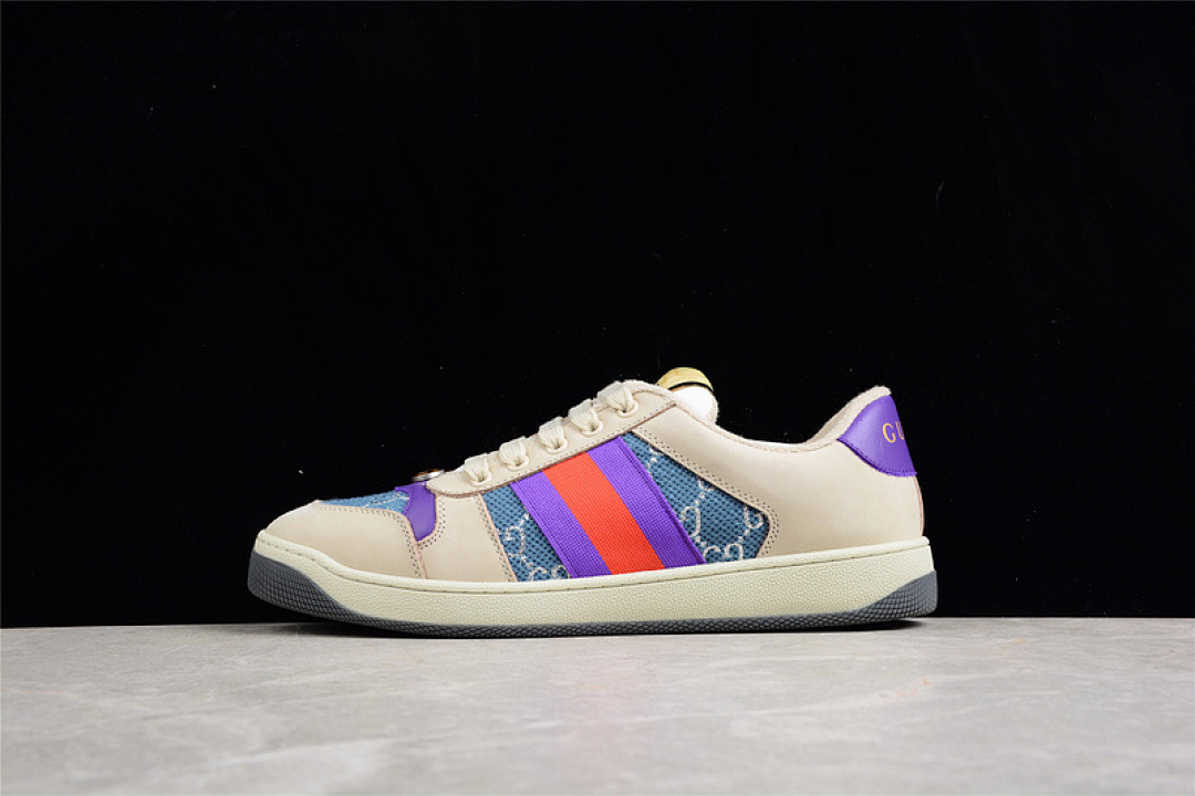 Gucci [GU*CCI DISTRESSED SCREENER SNEAKER BEIGE/PURPLE/RED]-[WOMAN:35-39]-[MAN:40-45] - Image 16