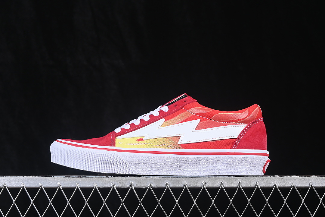 Revenge [REVENGE X STORM OLD SKOOL CASUAL SNEAKERS RED/WHITE]-[WOMAN:35-39]-[MAN:40.5-44], photo 1
