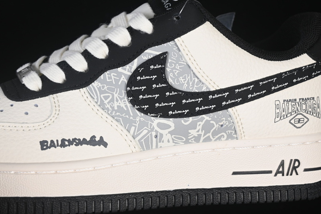 Nike [XD2588-611]-[AIR FORCE 1 07 LOW CASUAL SNEAKERS BLACK/WHITE/GREY]-[WOMAN:36-39]-[MAN:40-45] - Image 7