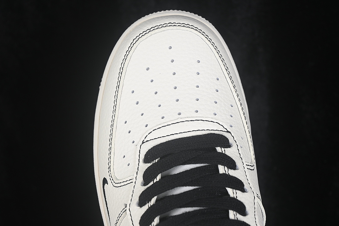 Nike [DN9688-118]-[AIR FORCE 1 07 LOW CASUAL SNEAKERS WHITE/BLACK]-[WOMAN:36-39]-[MAN:40-45] - Image 9