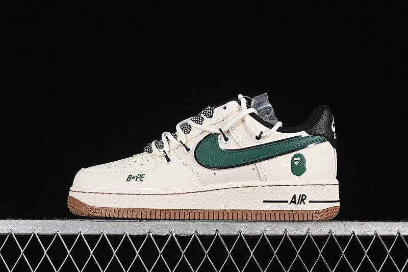 Nike Nike AIR FORCE 1 07 LOW BAPE WHITE/BLACK/GREEN · SJ1198-100, photo 1