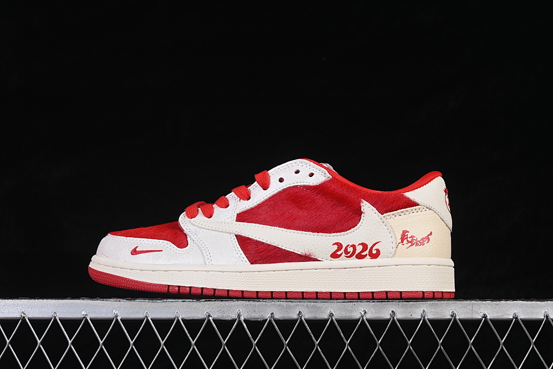 Jordan [XS2025-090]-[FRAGMENT DESIGN AIR JORDAN 1 LOW OG SP WHITE/RED/BEIGE]-[WOMAN:36-39]-[MAN:40-45] - Image 2