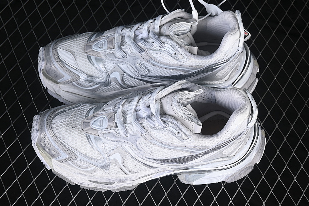 Balenciaga [W3RXP9110]-[RETRO CASUAL SHOES WHITE/SILVER/WHITE]-[WOMAN:35-39]-[MAN:40-46] - Image 12