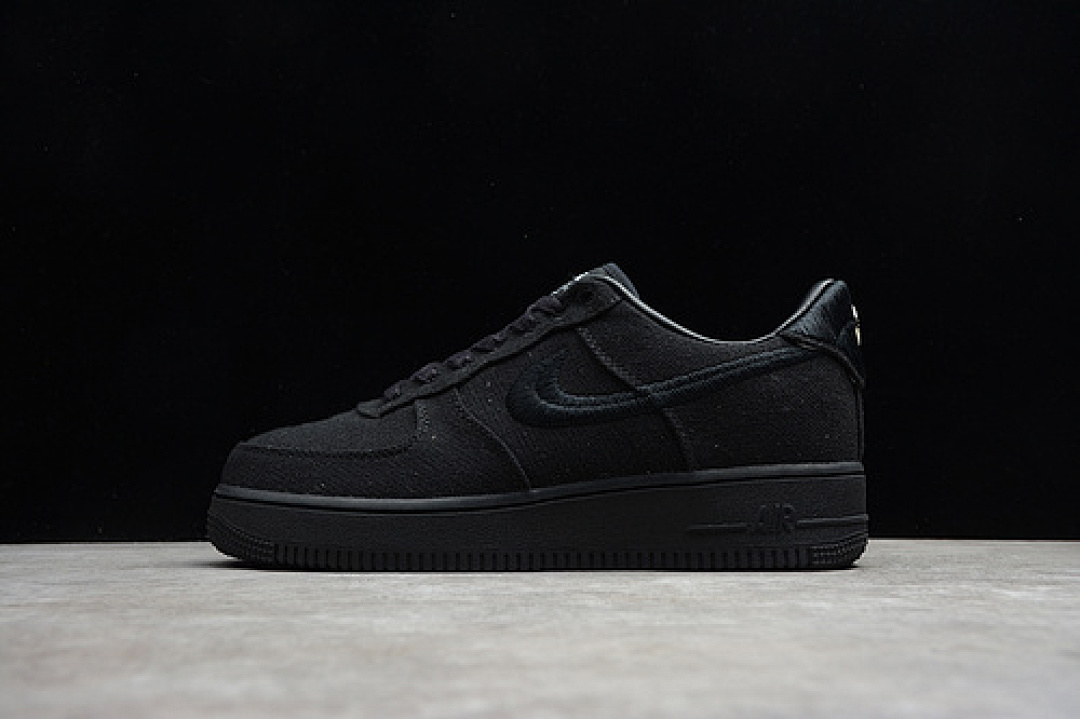 Nike Nike STUSSY X AIR FORCE 1 LOW BLACK/BLACK/BLACK · CZ9084-001, photo 1