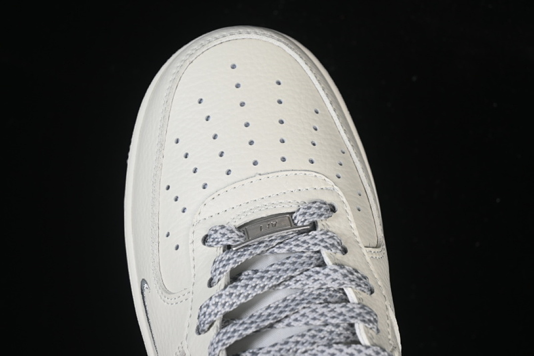 Nike [XL0236-232]-[AIR FORCE 1 MID STARRY SKY CASUAL SHOES BEIGE/GREY]-[WOMAN:36-39]-[MAN:40-45] - Image 9