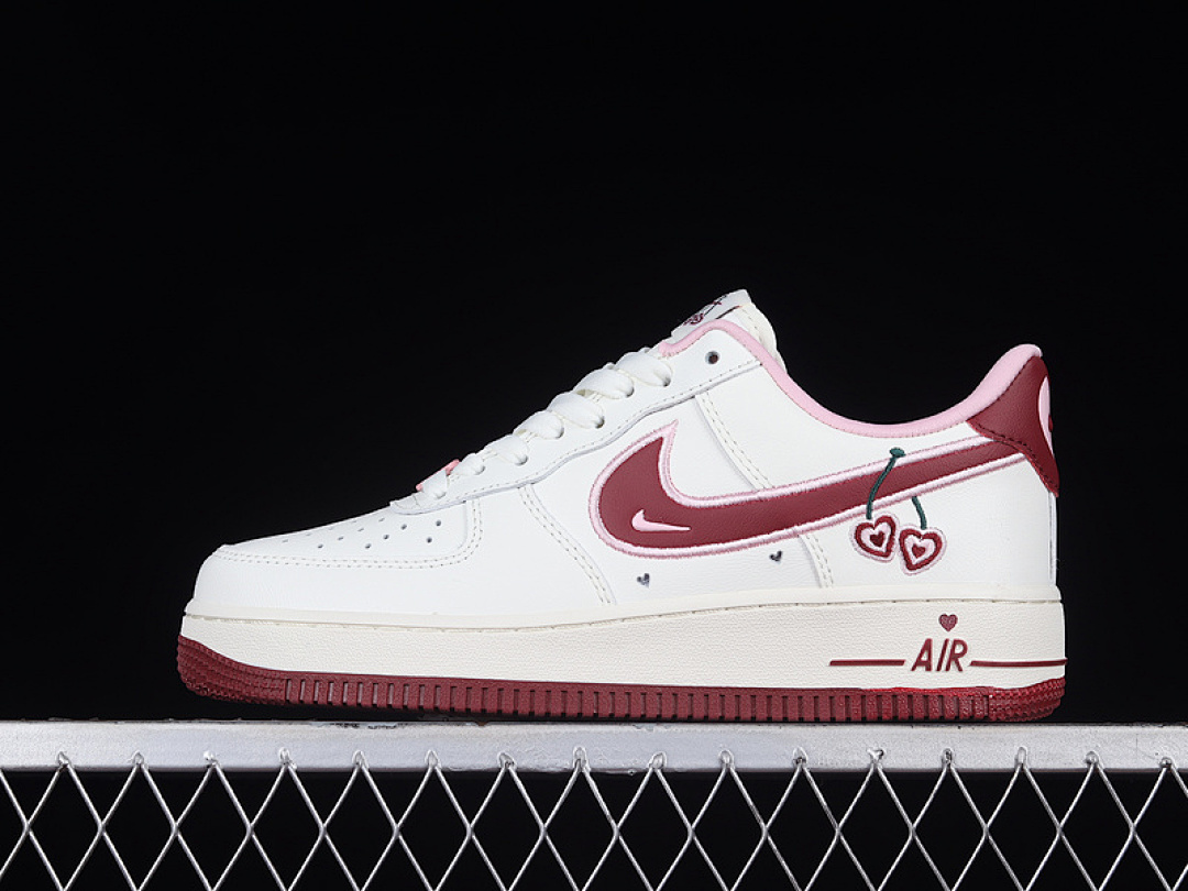 Nike [FD4616-161]-[AIR FORCE 1 LOW VALENTINE'S DAY 2023 WHITE/WINE RED/LIGHT PINK]-[UNISEX:36-45], photo 1