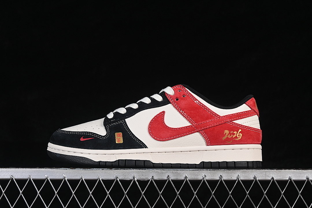Unbranded [MZ9588-859]-[SB DUNK LOW LOW-TOP CASUAL SKATE SHOES WHITE/BLACK/RED]-[WOMAN:36-39]-[MAN:40-45], photo 1