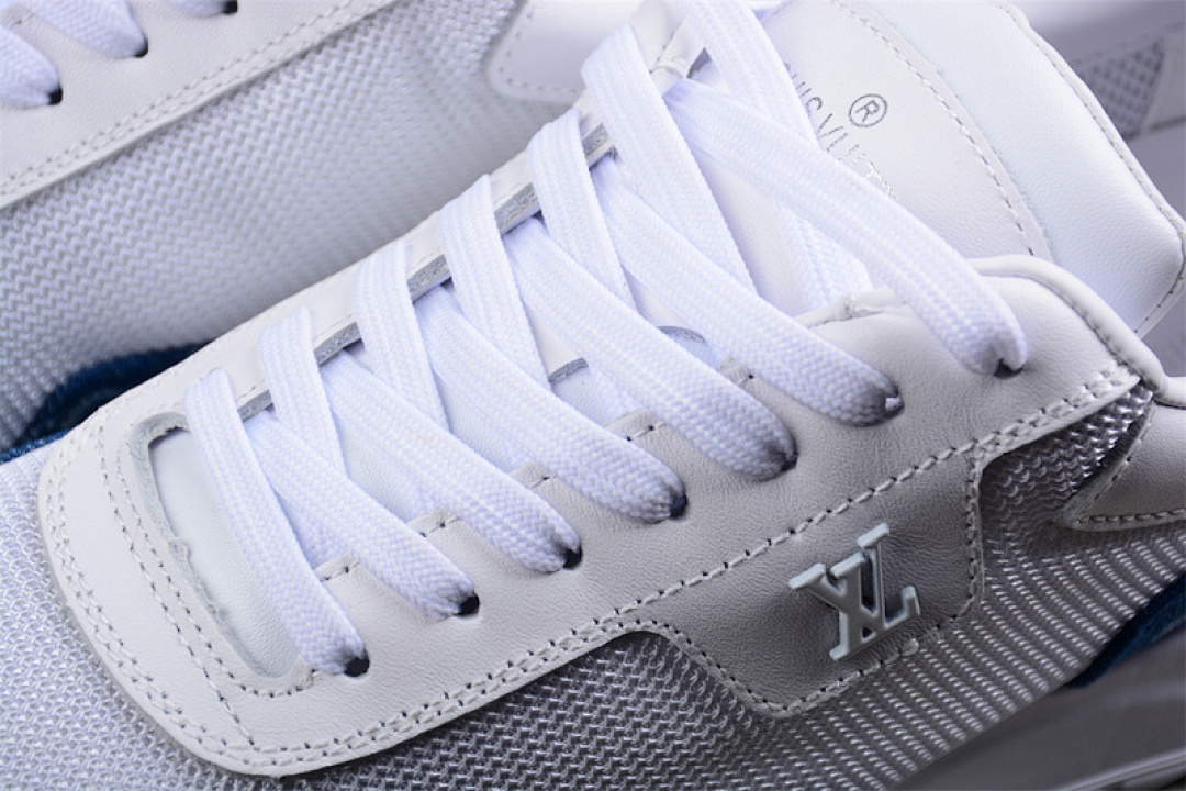 Louis Vuitton [0317174H56]-[L*V RUN AWAY SNEAKERS WHITE/WHITE/BLUE]-[WOMAN:36-39]-[MAN:40-45] - Image 13