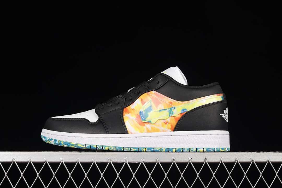 Jordan [DJ6252-038]-[AIR JORDAN 1 LOW SE GS DRIP BLACK/TEAM ORANGE/KUMQUAT/WHITE]-[36-46], photo 1