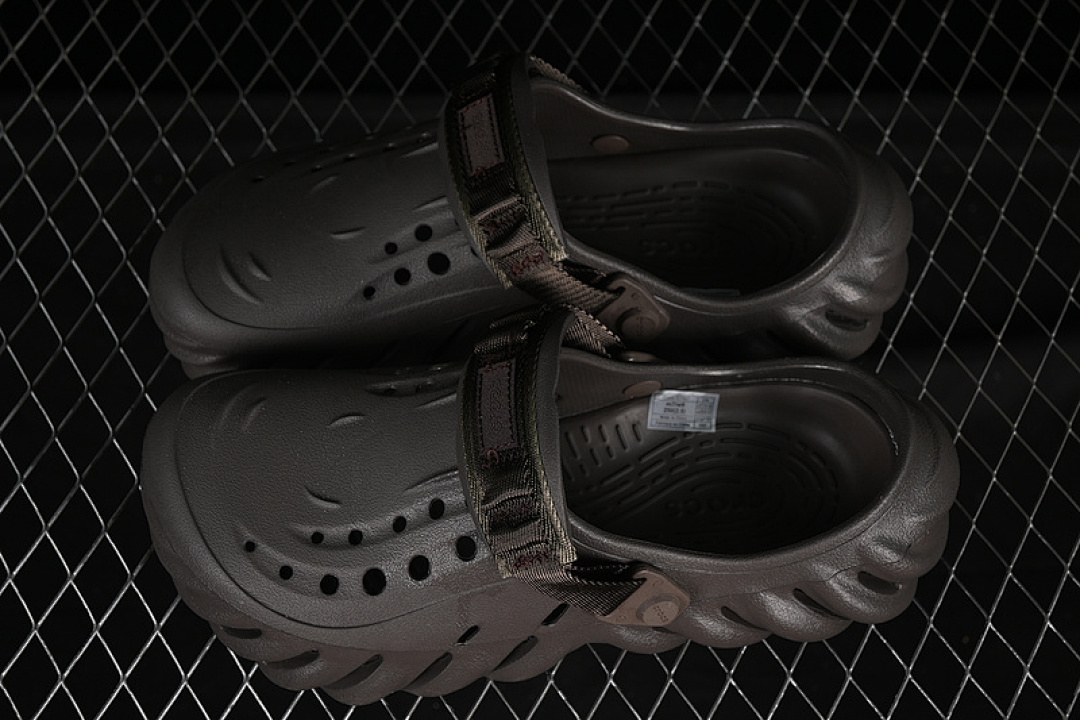 Crocs [CROCS BOBO FLAT-HEELED TOE COVER SANDALS WITH BEACH HOLES BROWN]-[WOMAN:36-39]-[MAN:40-46] - Image 7