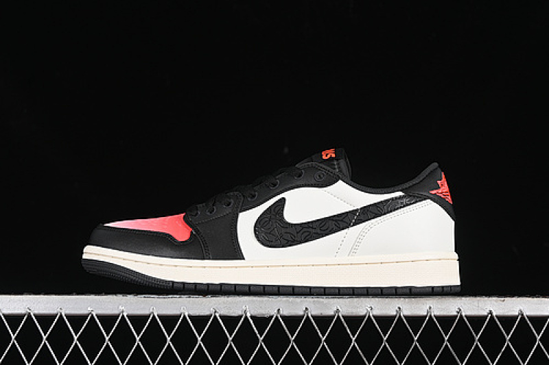 Jordan PARIS SAINT-GERMAIN AIR Jordan 1 LOW SAIL/OFF NOIR/INFRARED 23/PINK OXFORD · HF8828-100, photo 1