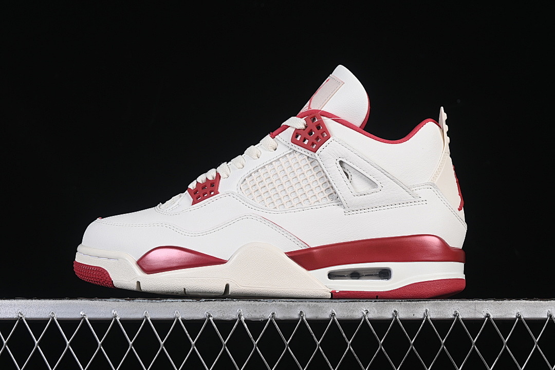 Jordan [HV0823-108]-[JORDAN 4 RETRO PALE IVORY/SIERRA RED/TOUGH RED]-[WOMAN:36-39]-[MAN:40-48.5], photo 1