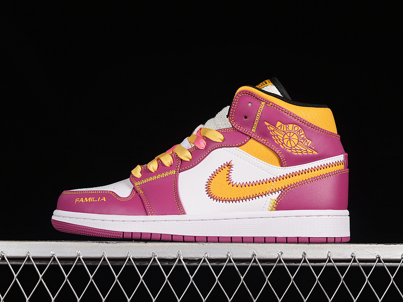 Jordan AIR Jordan 1 MID DÍA DE MUERTOS LUCKY PURPLE/ORANGE-SAIL · DC0350-100, photo 1