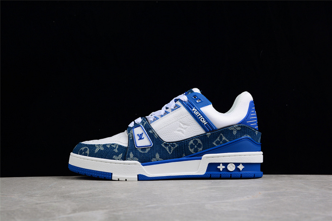 Louis Vuitton [L*V TRAINER SNEAKERS DARK BLUE/WHITE/DARK BLUE]-[MAN:38-45] - Image 16