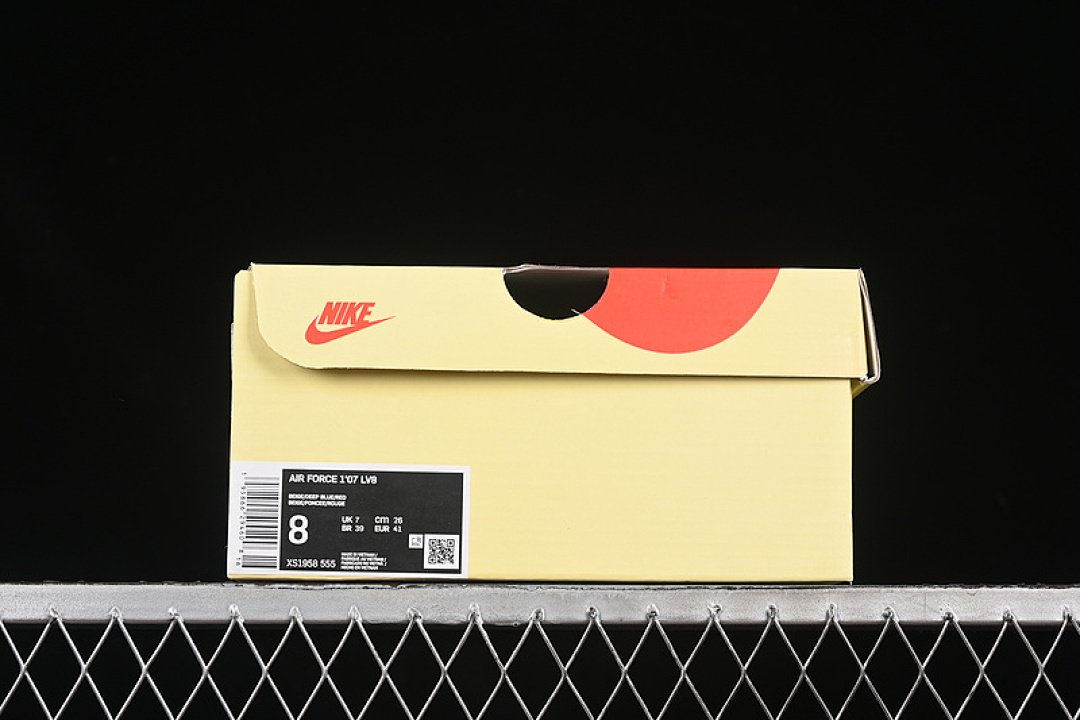 Nike [XS1958-555]-[AIR FORCE 1 07 LOW WHITE/GREY/BLUE/RED]-[WOMAN:36-39]-[MAN:40-45] - Image 12
