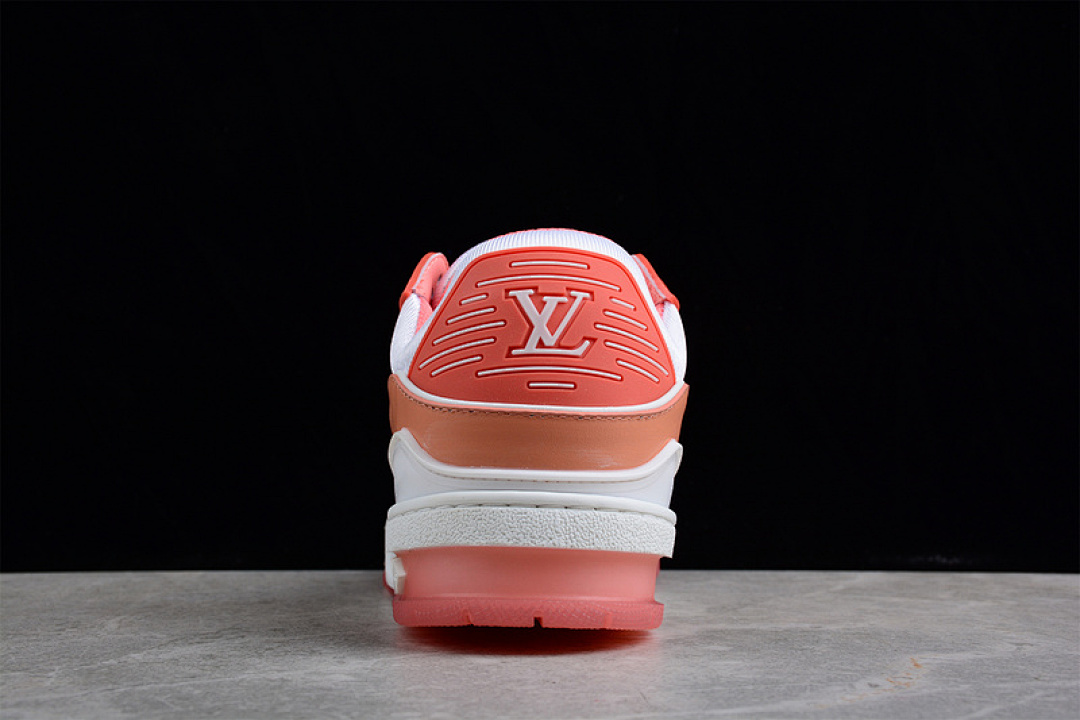 Louis Vuitton [L*V TRAINER LOW SNEAKERS WHITE/WHITE/ORANGE]-[WOMAN:36-39]-[MAN:40-45] - Image 11