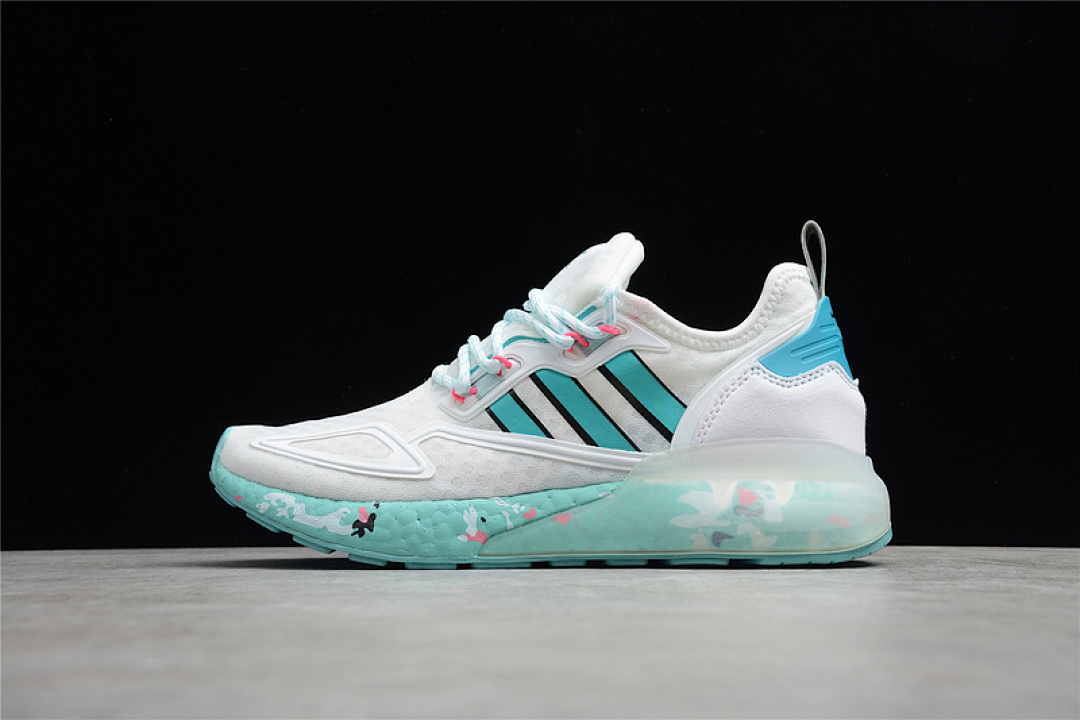Unbranded [GX5373]-[ZX 2K BOOST SHOES CLOUD WHITE/ACID MINT/SCREAMING PINK]-[WOMAN:36-39]-[MAN:40-45], photo 1